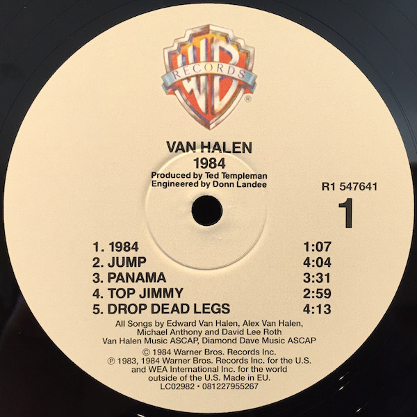 Van Halen ‎– 1984 vinilo nuevo - Pasion Por Los Vinilos