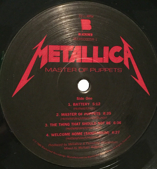 Metallica Master of Puppets Disco de vinilo enmarcado -  México
