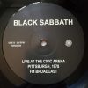 Black Sabbath – Live At The Civic Arena, Pittsburgh 1978 Fm Broadcast   vinilo nuevo - Imagen 4
