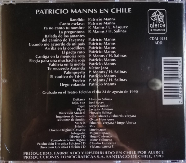 Patricio Manns – En Chile cd nuevo - Imagen 2