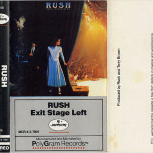 Rush – Exit...Stage Left   cassette usado
