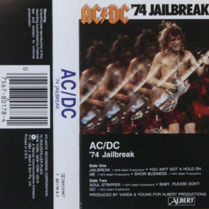 AC/DC – '74 Jailbreak   cassette usado