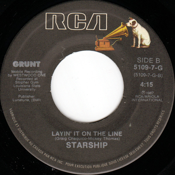 Starship  – Nothing's Gonna Stop Us Now   vinilo single 7″ usado - Imagen 2