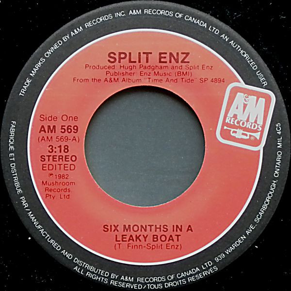 Split Enz – Six Months In A Leaky Boat    vinilo single 7″ usado