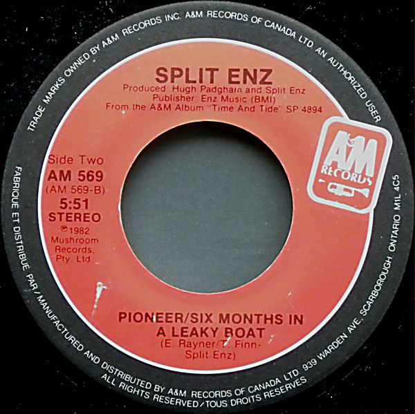 Split Enz – Six Months In A Leaky Boat    vinilo single 7″ usado - Imagen 2