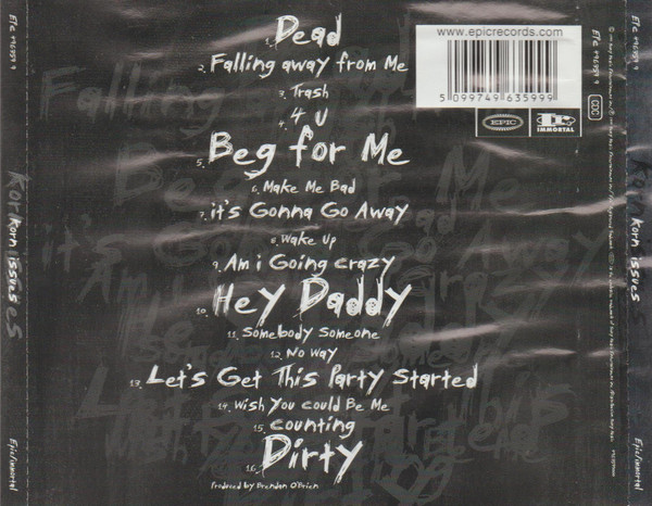 Korn – Issues   cd nuevo - Imagen 2