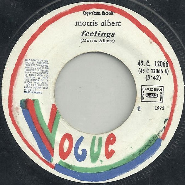 Morris Albert – Feelings   vinilo single 7″ usado - Imagen 2