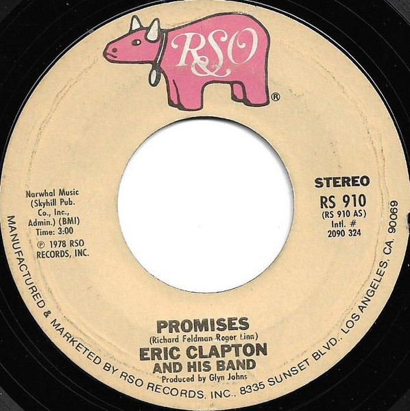 Eric Clapton And His Band – Promises vinilo single 7″ usado