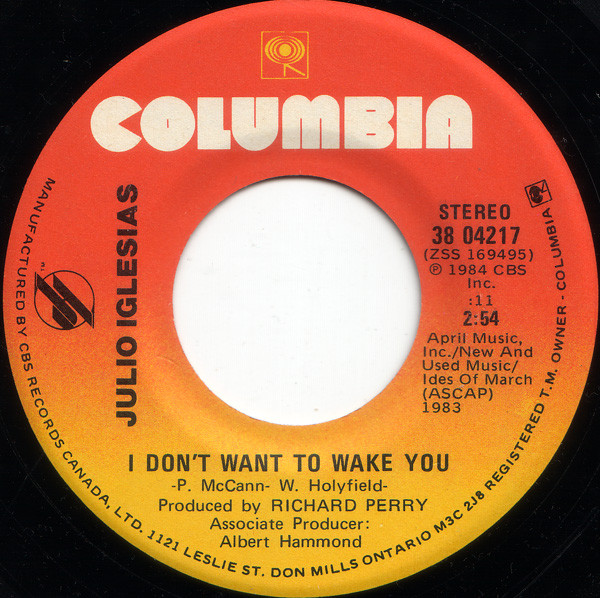 Julio Iglesias & Willie Nelson – To All The Girls I've Loved Before vinilo single 7″ usado - Imagen 2