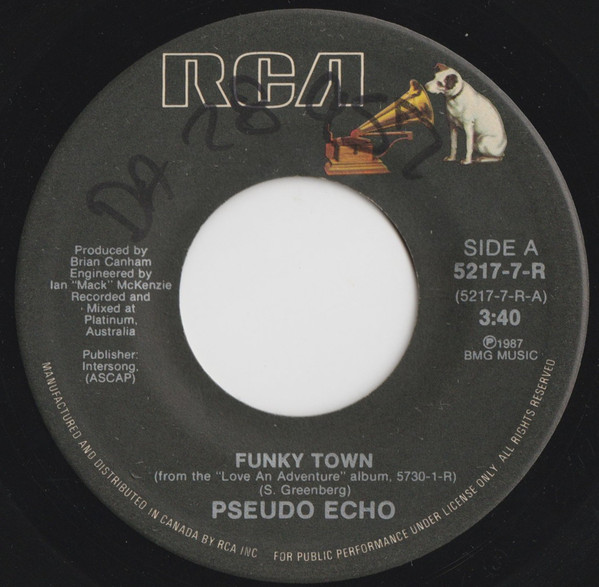 Pseudo Echo – Funky Town vinilo single 7″ usado