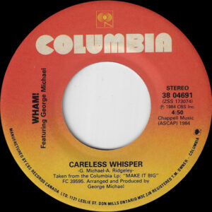 Wham! Featuring George Michael – Careless Whisper    vinilo single 7″ usado