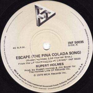 Rupert Holmes – Escape (The Pina Colada Song)    vinilo single 7″ usado