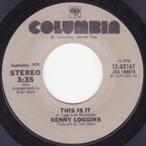 Kenny Loggins – This Is It / I'm Alright (Theme From "Caddyshack")    vinilo single 7″ usado