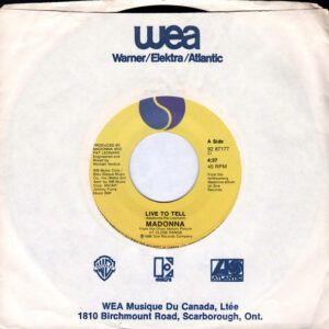 Madonna – Live To Tell   vinilo single 7″ usado