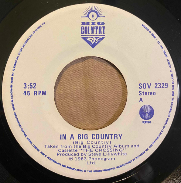 Big Country – In A Big Country vinilo single 7″ usado