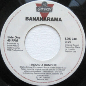 Bananarama – I Heard A Rumour    vinilo single 7″ usado