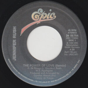 Jennifer Rush – The Power Of Love (Remix)   vinilo single 7″ usado