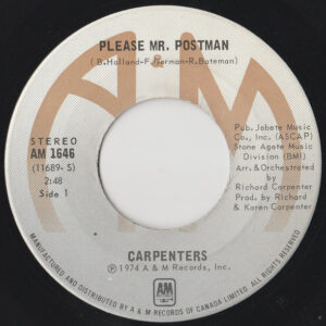 Carpenters – Please Mr. Postman   vinilo single 7″ usado