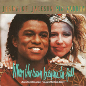 Jermaine Jackson / Pia Zadora – When The Rain Begins To Fall   vinilo single 7″ usado