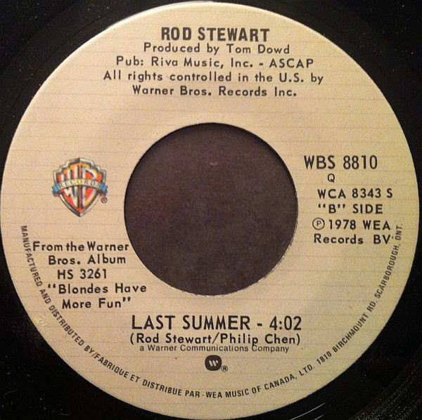 Rod Stewart – Ain't Love A Bitch vinilo single 7″ usado - Imagen 2