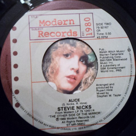 Stevie Nicks – Rooms On Fire vinilo single 7″ usado - Imagen 2