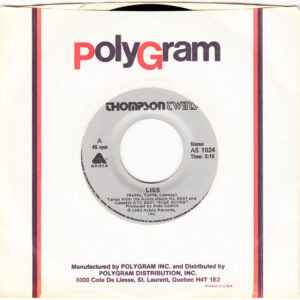 Thompson Twins – Lies    vinilo single 7″ usado
