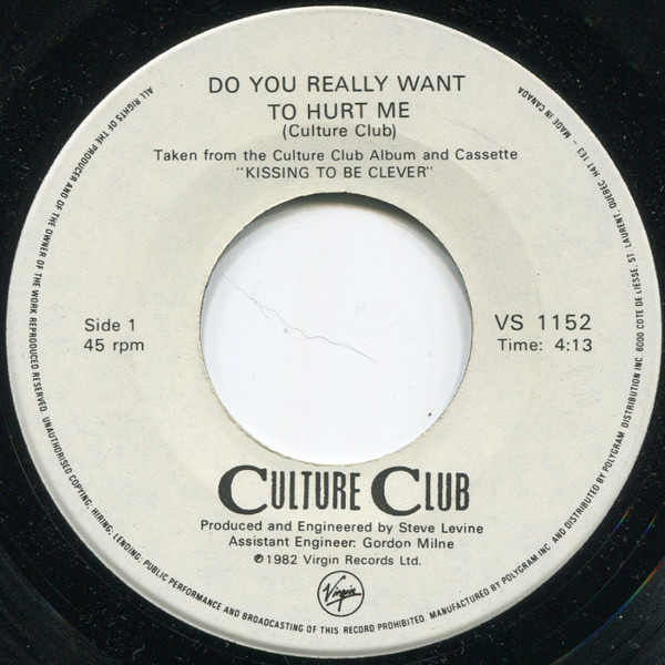 Culture Club – Do You Really Want To Hurt Me vinilo single 7″ usado