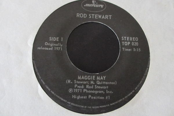 Rod Stewart – Maggie May vinilo single 7″ usado