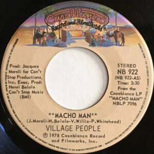 Village People – Macho Man   vinilo single 7″ usado