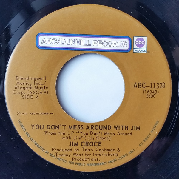 Jim Croce – You Don't Mess Around With Jim vinilo single 7″ usado