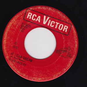 Elvis Presley – If I Can Dream / Edge Of Reality   vinilo single 7″ usado