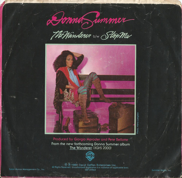 Donna Summer – The Wanderer vinilo single 7″ usado - Imagen 2