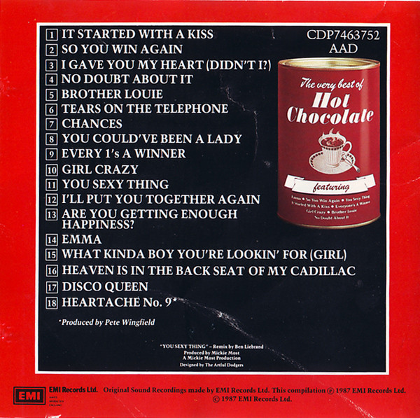 Hot Chocolate – The Very Best Of Hot Chocolate cd nuevo - Imagen 2