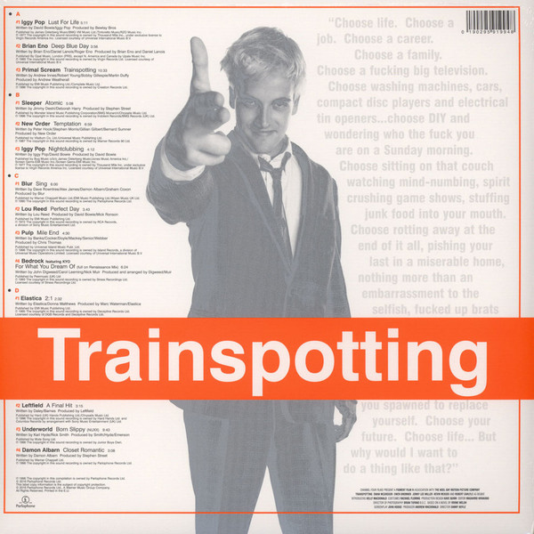 Various – Trainspotting (Music From The Motion Picture) vinilo doble nuevo - Imagen 2