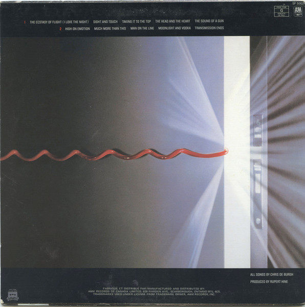 Chris de Burgh – Man On The Line vinilo usado - Imagen 2
