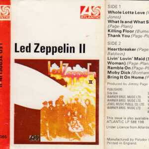 Led Zeppelin – Led Zeppelin II    cassette usado