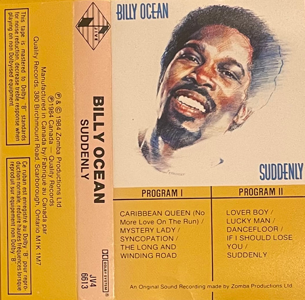 Billy Ocean – Suddenly cassette usado
