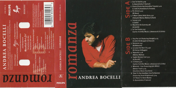 Andrea Bocelli – Romanza cassette usado