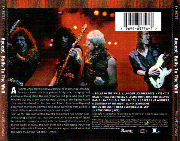 Accept – Balls To The Wall cd nuevo - Imagen 2