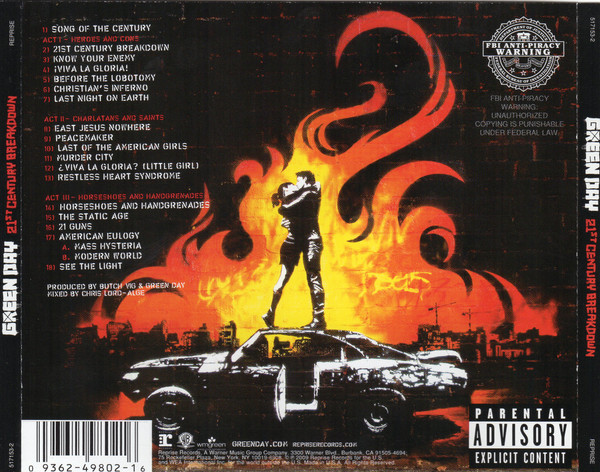 Green Day – 21st Century Breakdown cd nuevo - Imagen 2