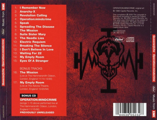 Queensrÿche – Operation: Mindcrime cd boble nuevo - Imagen 2