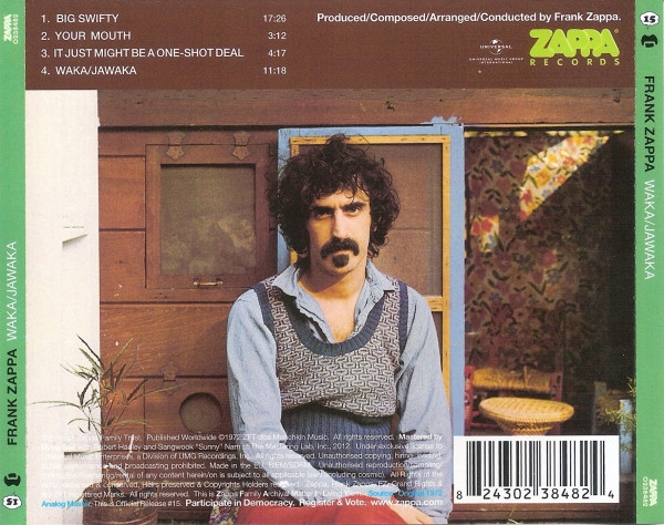 Frank Zappa – Waka / Jawaka cd nuevo - Imagen 2