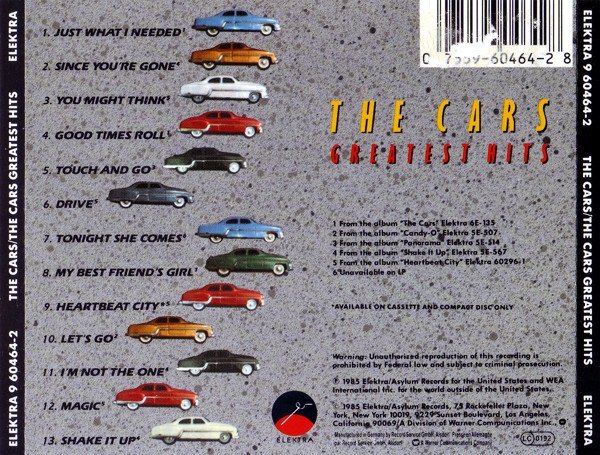 The Cars – The Cars Greatest Hits cd nuevo - Imagen 2
