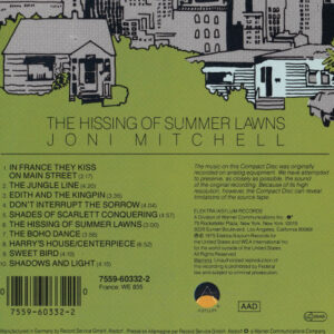 Joni Mitchell – The Hissing Of Summer Lawns cd nuevo