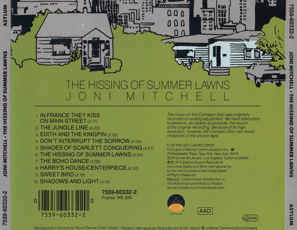 Joni Mitchell – The Hissing Of Summer Lawns cd nuevo