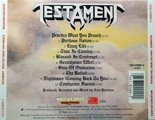 Testament – Practice What You Preach cd nuevo - Imagen 2