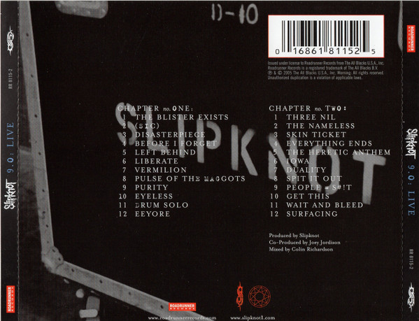 Slipknot – 9.0: Live cd doble nuevo - Imagen 2