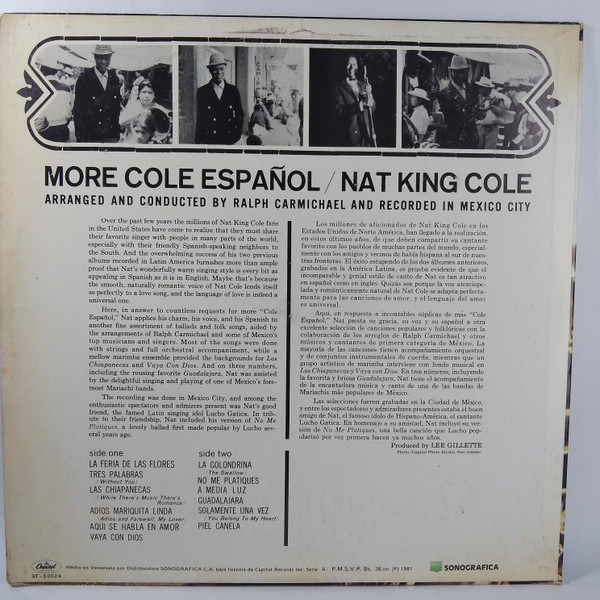 Nat King Cole – More Cole Español vinilo usado - Imagen 2