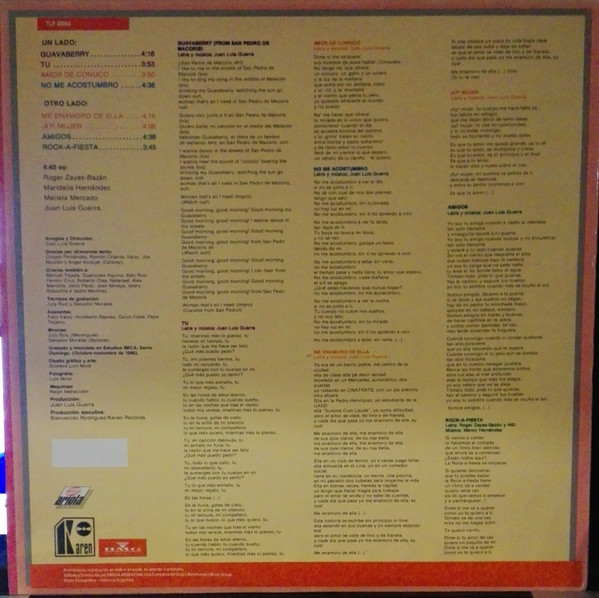 Juan Luis Guerra Y 4:40* – Mientras Mas Lo Pienso.......Tu vinilo usado - Imagen 2