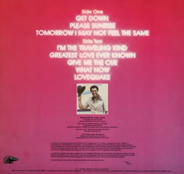 Gene Chandler – Get Down vinilo usado - Imagen 2